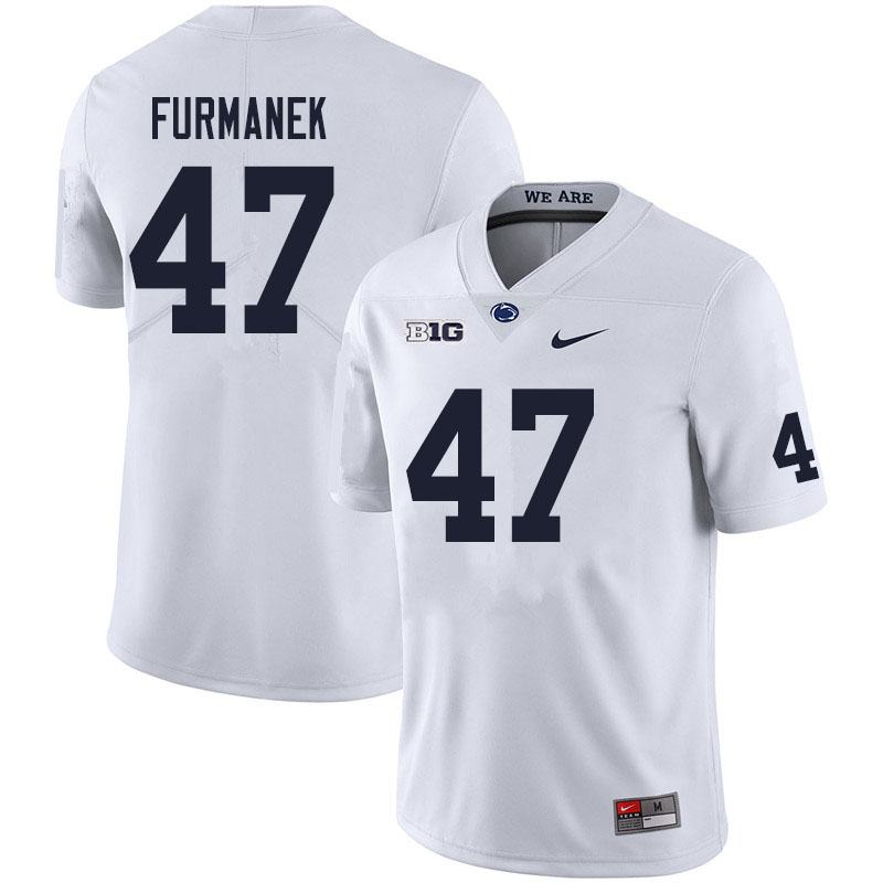 Men #47 Alex Furmanek Penn State Nittany Lions College Football Jerseys Sale-White - Click Image to Close